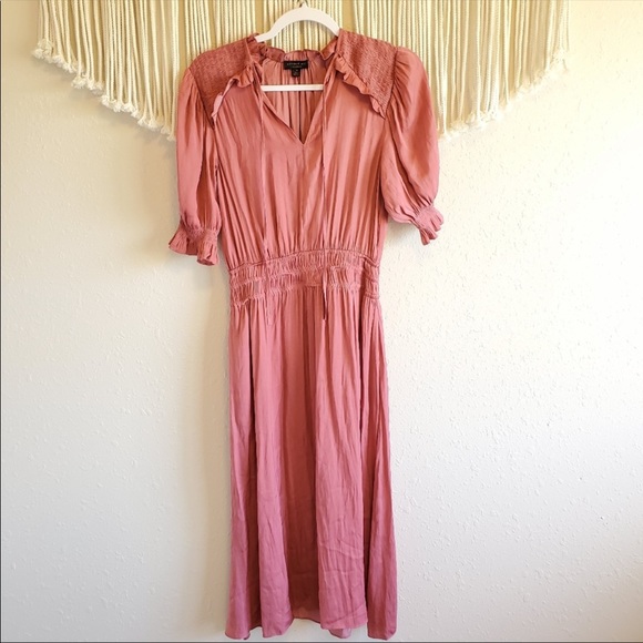 Anthropologie | Current Air Cape May Smocked Dress - Picture 9 of 11